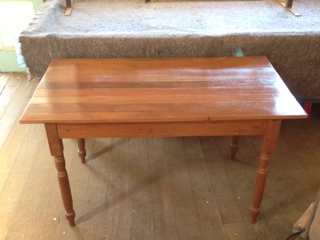 restored kitchen table